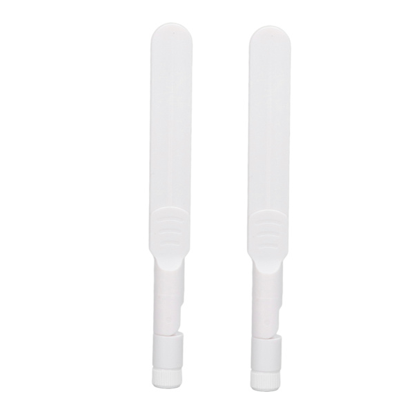 2st rundstrålande antenn 2.4GHz/5.8GHz 2 Frequency WiFi Router SMA Hane Vikbar limstift Vit