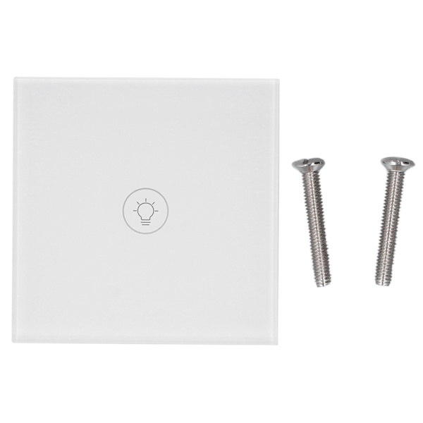 Smart Light Switch Trådlös fjärrkontroll Pekskärm Panel Timing Funktion Vägg Touch Light Switch för vardagsrum