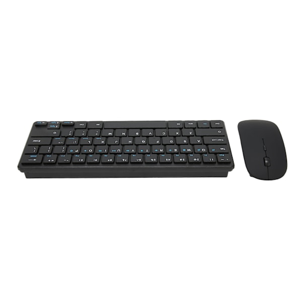 2.4G Trådlöst Tangentbord & Mus-Set Ergonomiskt 64-Tangs Tangentbord 3 DPI Justerbar USB-Mus för Datorer & Surfplattor