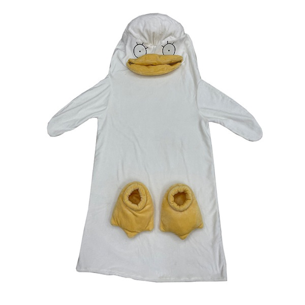 Duck Cosplay Kostymer One Pijamas Lovely Shape Jumpsuit Sovkläder för dagligt bruk Typ1 M