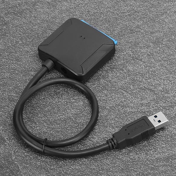 SATA till USB 3.0-kabel 2,5/3,5 tum Square HDD SSD-hårddiskkonverterare linjeadapter