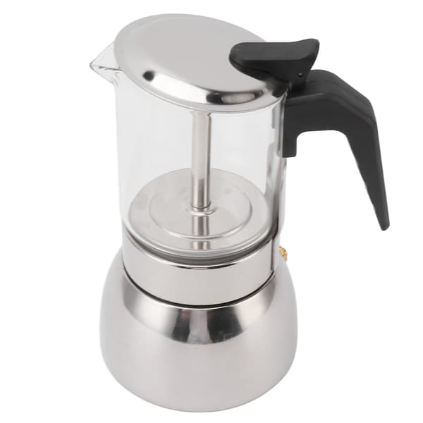 Kaffemaskine Dobbelt Ventil Rustfrit Stål Høj Temperatur Resistent Multi Funktionel Bærbar til Hjemme Kaffebar 300ML