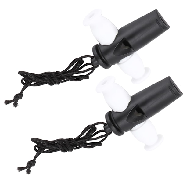 2st Samba Whistle Musikinstrument Leksak ABS Set med nylonrep för Barn