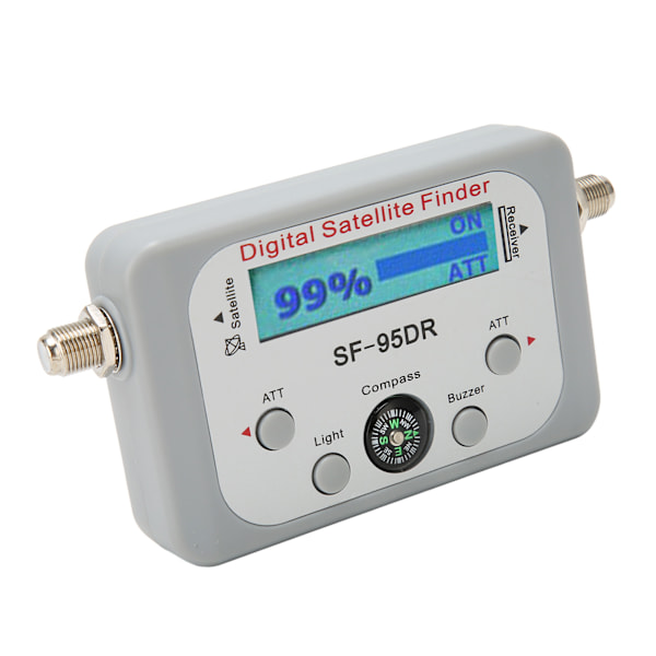 Digital Satellittfinner 950 til 2150 MHz med ATT-summerfunksjon, satellittsignalmåler med kompass for DirecTV