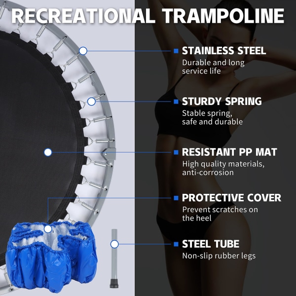 Trampoline Jumper Cover for barn Beskyttende deksel Premium Fitness Trampoline Aerobic Exercise