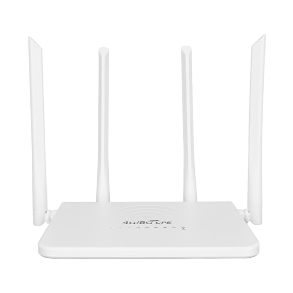 CPE R103 5M 4G LTE trådlös router med SIM-kortplats 300 Mbps Lås upp mobil WiFi-hotspot med 4 5dBi-antenner för Asien 100‑240V UK-kontakt