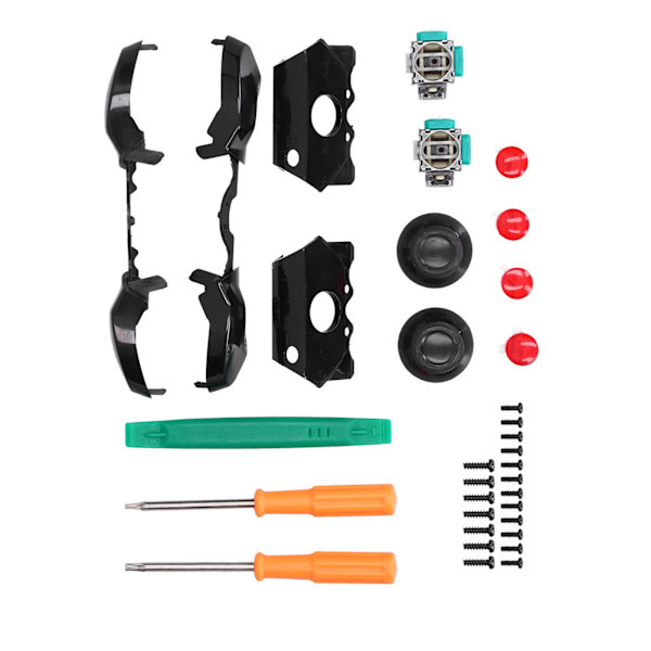 2 Stykk Joystick-erstatningssett Gamepad Reparasjonsverktøy med Trigger Thumb Stick for Xbox One