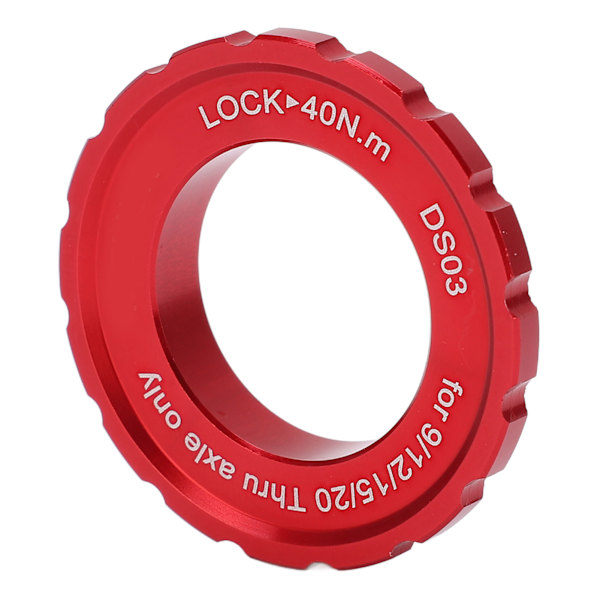 MEIJUN Centerlock Låsering Center Lock Hjulssæt Nav Tønde Aksel Skive Rotor Låsering til Cykel Mountainbike Rød