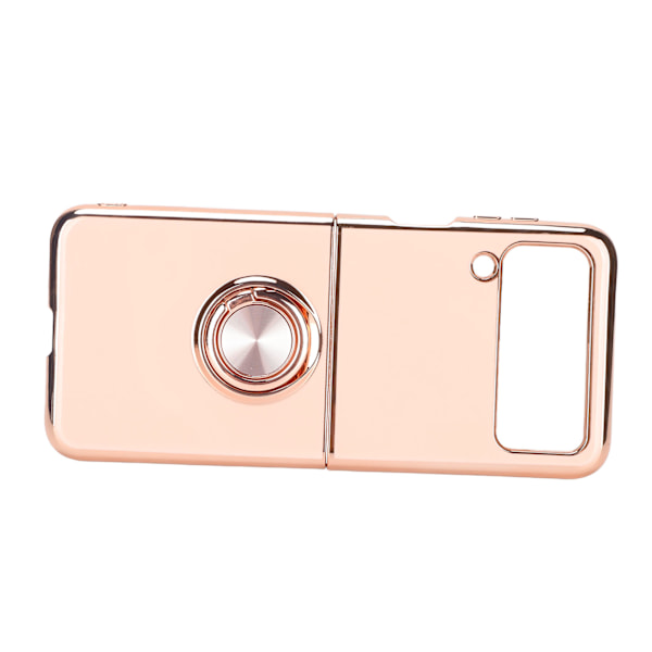 Smartphone Skyddsfodral Magnetiskt telefonskydd för bil med 360 graders rotation Finger Loop Stand för Z Flip 3 ljusrosa