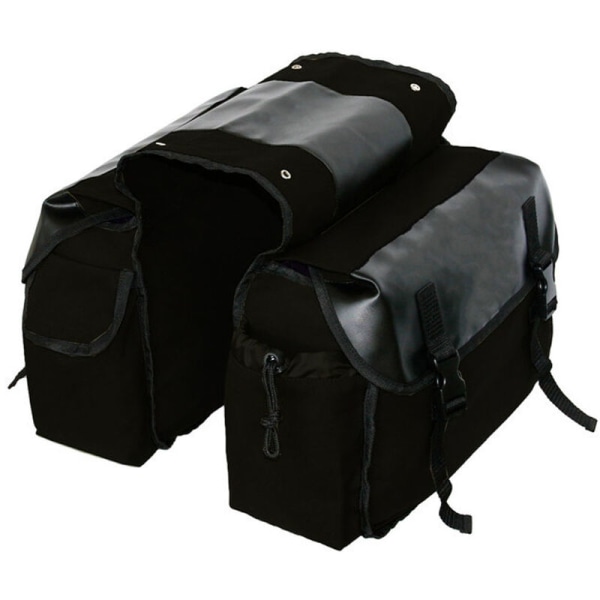 30L Bike Rear Carrier Bag Terrengsykkel Rear Carrier Bag Bike Sadel Bag Sort