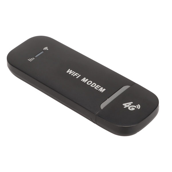 4G WiFi Router Sort Op til 10 brugere Stabil Nem tilslutning USB Plug and Play 4G LTE Router til Hotspot Micro SIM-kort Telefon PC