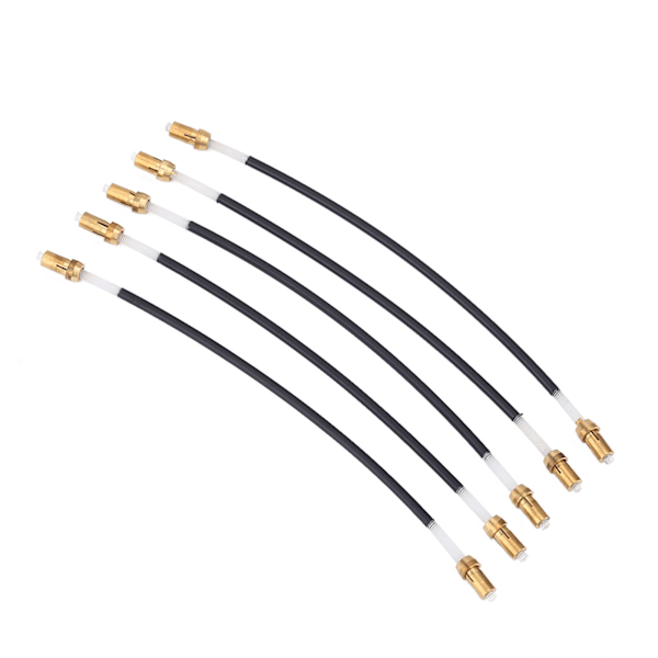 5 stk Nylon Tailgut Tail Gut Tailcord med messing skruvkontakt for 3/4 4/4 fiolin