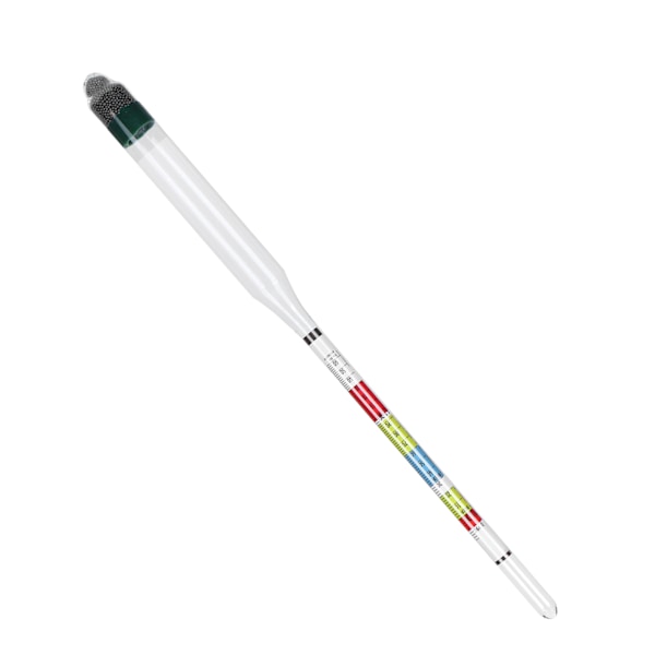 Hydrometer Tester med Sukker Ethanol Densitet Skalaer Vin Øl Brygning Måleinstrument