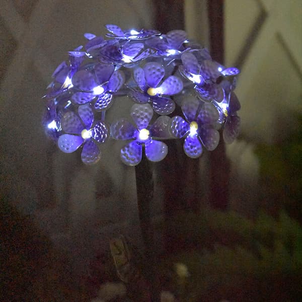 Solar Simulation Hortensia Lys Terrasse Plæne Dekorativ Belysning Havelamper