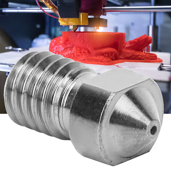 1,75 mm stålmunstycke härdat 3D-skrivare tillbehör för V5 och V6 Extruder 0,2-1,0 mm0,6 mm
