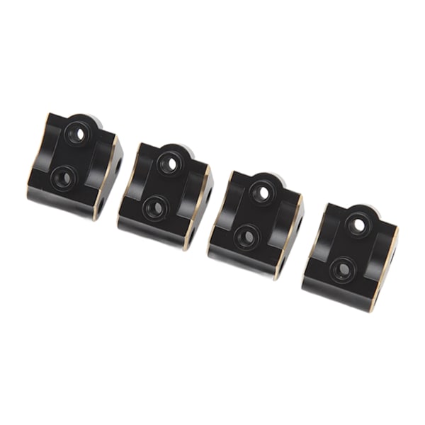 4 stk RC Link Mount Messing Stabil Rustfri RC Oppgraderingsdeler for Axial SCX10 II AR44 Aksler 1/10 Svart