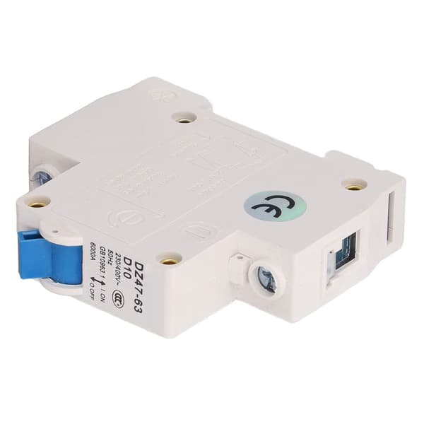 Mini afbryder 1P 230V 400V Din Rail 10A 6000 Brydekapacitet Afbryder