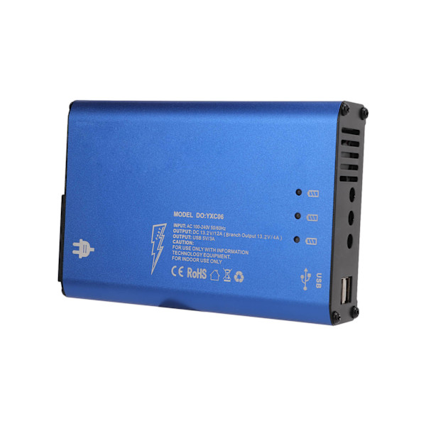 Multi Batteriladdare Hub 5 Laddningsportar Flera Skydd Intelligent Kontroll 5 i 1 Laddare Hub US 100‑240V