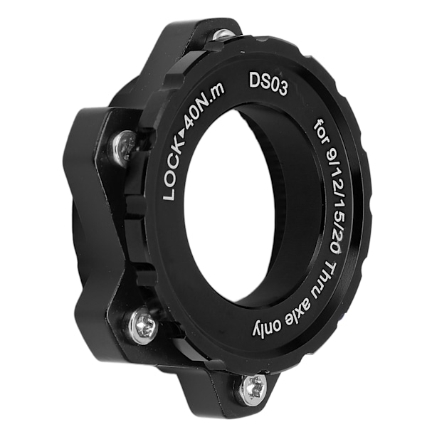 MEIJUN Centerlock til 6 Bolt Adapter Låsering Aluminium Legering Akselnav Adapter til Gennem Akselnav Sort