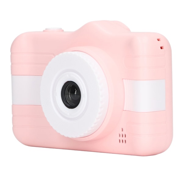 Digital Kamera för Barn 20MP Smart HD Främre Bakre Fotografering Mini Tecknad Selfie Leksak Barnpresent Rosa