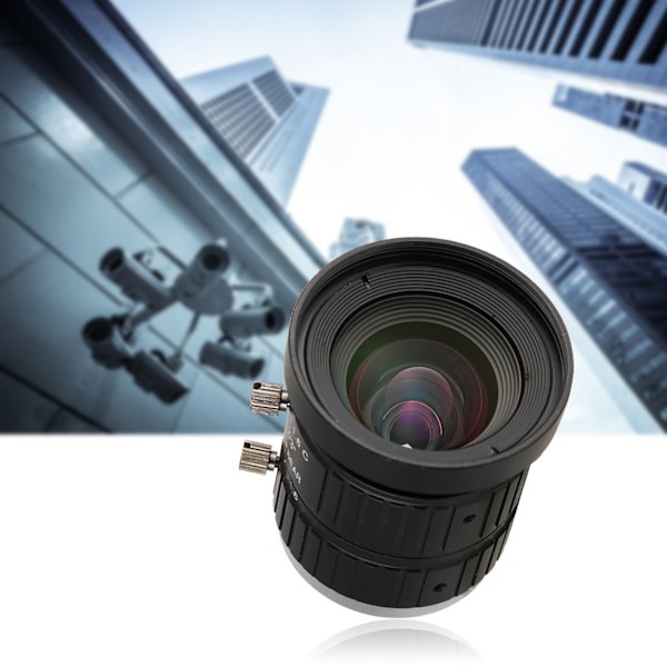 5 MP HD-kameraobjektiv 8 mm brännvidd Manuell bländare C-fäste Säkerhetsövervakning