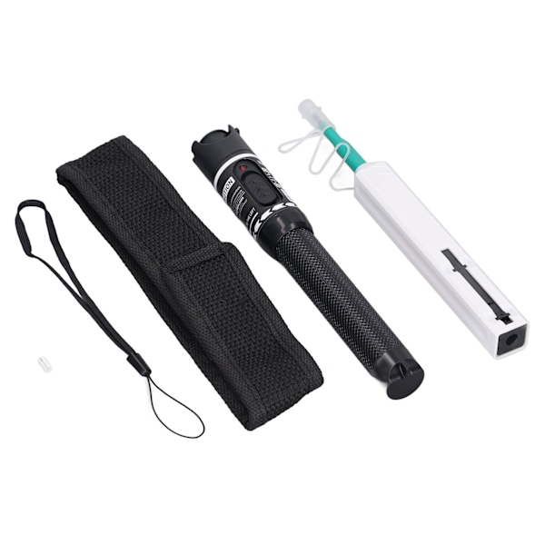 Visual Fault Locator Pen typ Non Contact Detection Anti Interference VFL Red Light Penna med rengöringspenna Svart