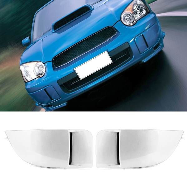 Par främre dimstrålkastare Bezel Lamp Cover Passar för Subaru Impreza STI WRX 04-05White