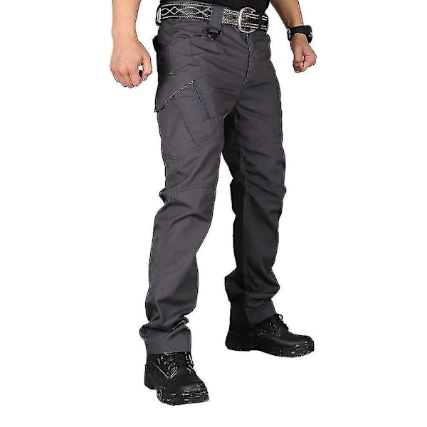 Soldier Tactical Waterproof Cargo Work Pants Men Outdoor Combat 2XL Gray