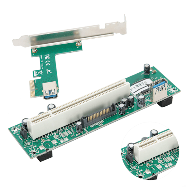 PCIE Express - PCI -sovitin, verkkokorttiohjain, Mini ASM1083, 4-nastainen liitin