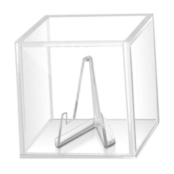 [NX] Gitarrplektrum Display Box Plektrumfodral med Stativ Klar Hållare Gitarrplektrum Box Kompatibel med Gitarrister Elbas Ukulele Kärlek transparent base