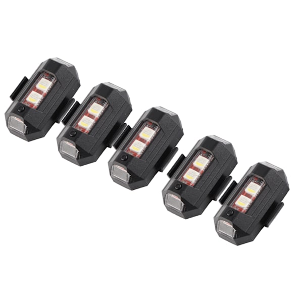 4 stk. Antikollisionslys 7 farver Tilstande LED blinkende Advarsels sikkerhedslys til droner Motorcykler ATV'er Cykler