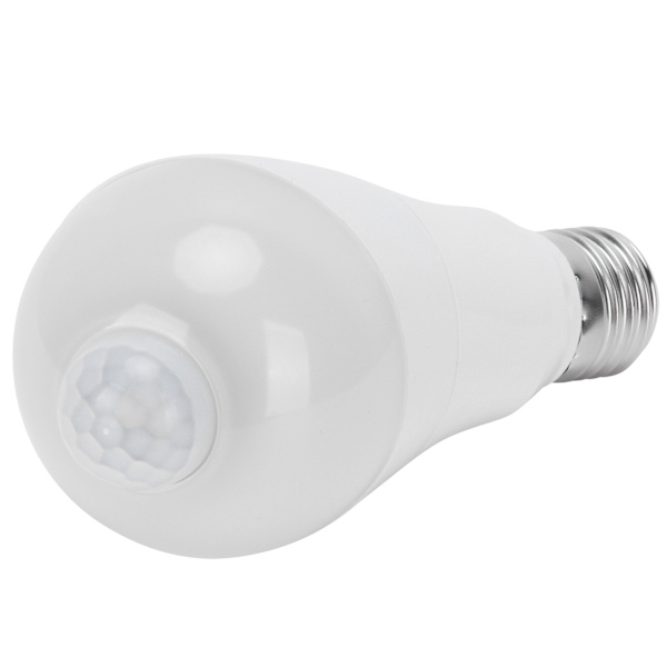 E27 Bevegelsessensorlampe 7W LED-induksjonslampe for gang/balkong 85‑265V rent hvitt lys