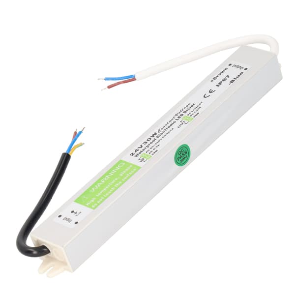 30W AC90‑250V vandtæt strømforsyningstransformatoradapter Slank LED-strømforsyningsdriver DC24V