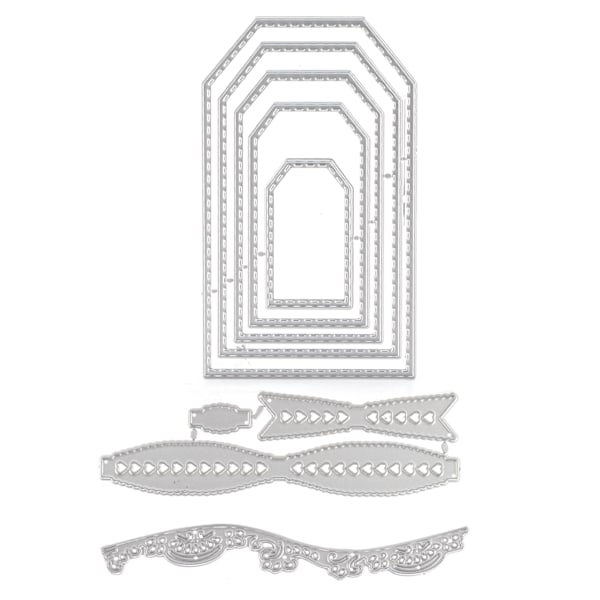 3 stk Die Cuts Kulstofstål Praktisk Bærbar Scrapbooking Udskæringsform til Dekoration