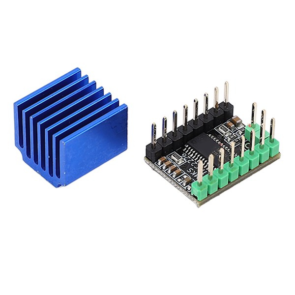 Trinmotor Driver TMC2226 256 Mikrostep Lav Støj med Køleplade 3D-Printer Tilbehør