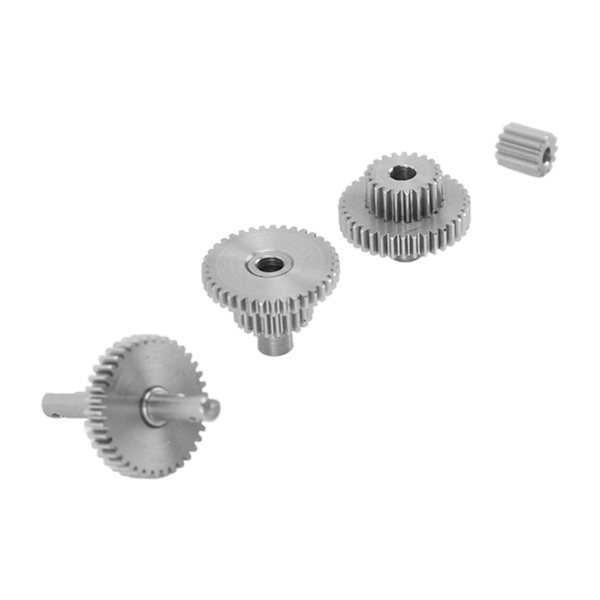 RC Crawler Gear Set Rustfritt stål Enkel installasjon Lett Presis RC Transmisjonsgir for Traxxas TRX4M 1/18 Crawler 9.7:1