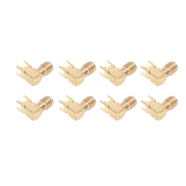 10 stk RF-kontaktpanel bøjet 90 grader 4-bens antennebase PCB Board End koaksialadapter SMAKWE