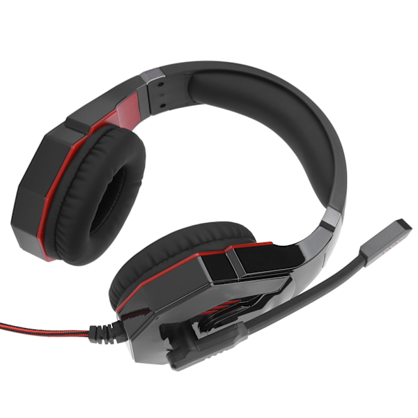Langalliset peliheadsetit USB-portilla, OverEar-kuulokkeet mikrofonilla, PC-headset, tietokonetarvike