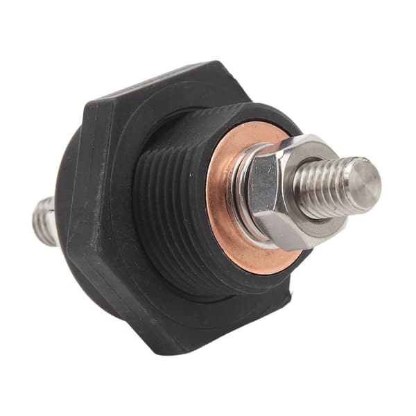 3/8 tommer Panel Batteri Terminal Stik DC12V Pålidelig Effektiv til Strømforsyningssystemer til Biler, Både, Yachter Sort