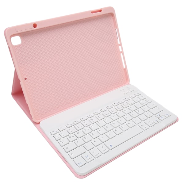 Tabletttangentbord DE-layout BT-anslutning 180mAh batteri Skyddande fodral Trådlöst tangentbord för IOS Tablet Air 3 Pro 10.5 tum Rosa