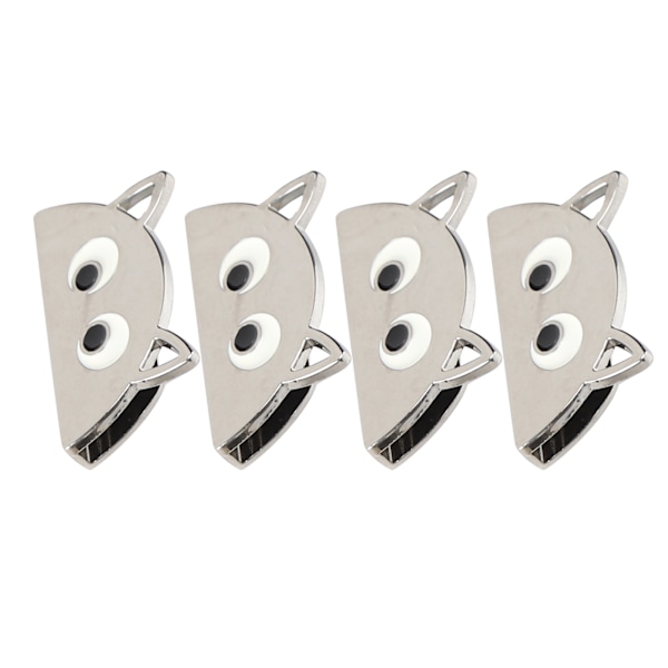 4st metallspänne tecknat halvcirkelmönster Gör-det-själv-läder Bagagefäste DekorationSilver B01-51-52055