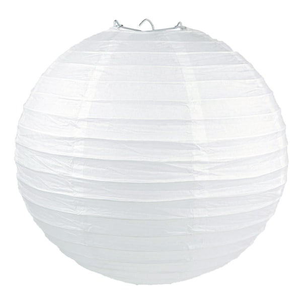 5 st Vita runda papperslyktor Mjukpapperslampor Dekor Hänglampa Dekoration för födelsedagsbröllopsfest 12inch