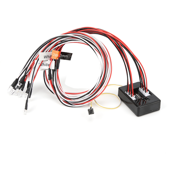 12 LED Blinkende Sterkt Lys Strobelys Kit System for 1/10 RC Crawler Dift Bil