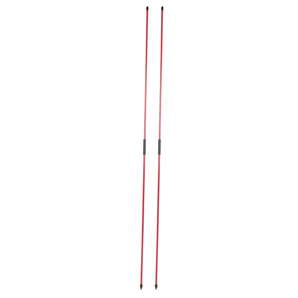 Glasfiber Golf Alignment Sticks 2 Sektioner Vikbara Golfriktningsindikatorstavar Hjälpmedel Röd