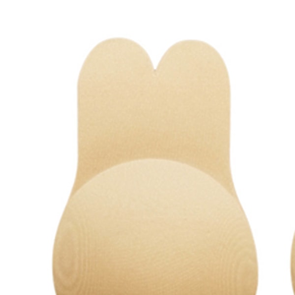 Självhäftande BH Andningsbar Bröstlyft Klippbar Återanvändbar Kaninöron Form Stick BH för rygglös bröllopsklänning Hudfärg 11 cm/ 4,3 tum (L, XL)