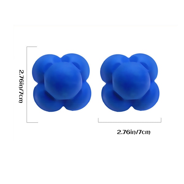 Hexagonformad Gummiball - Reaktionsboll för Snabbhet, Reflexer och Koordination