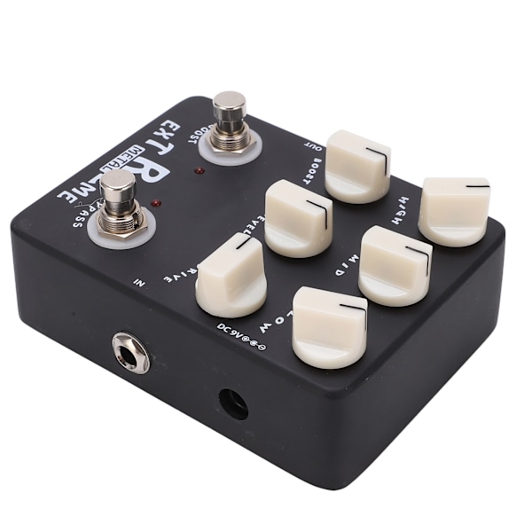 Metall Distortion Effektpedal 3-bånds EQ Lav Mellom Høy Gain Bypass for elektrisk gitar JF‑17