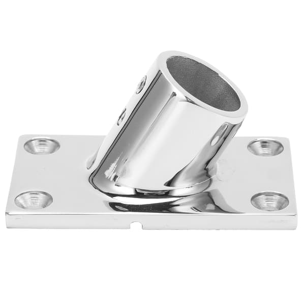 【NX】Båt Rekkverk Base Fitting Rustfritt Stål 60 Grader Rektangulær Båt Rekkverk Fitting 22mm/0.9in