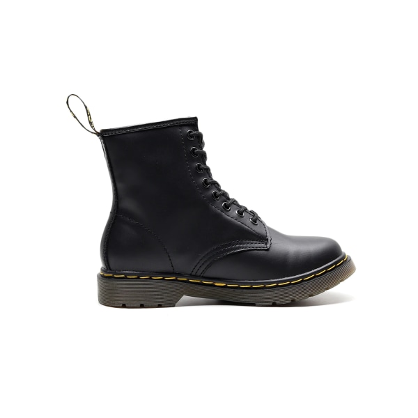 Muoti Unisex-Aikuisten 1460 Combat Boot Nace-Up 1460 8 Eye Boot Nahkasaappaat Musta