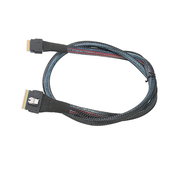 Dataoverføringskabel Slim SAS SFF-8654 8i til SFF-8654 8i 24Gbps SAS4.0 30AWG adapterkabel 0,8m / 0,9yd